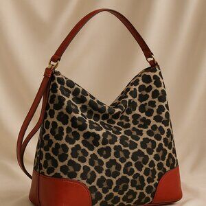 Coach Parker Ocelot Print Hobo Bag (Style F23266)